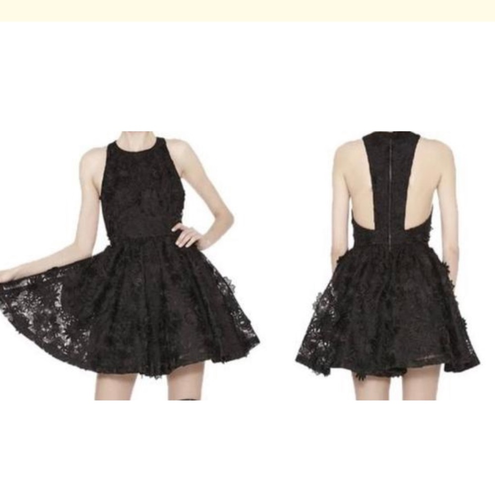 Black Floral Cocktail Dress